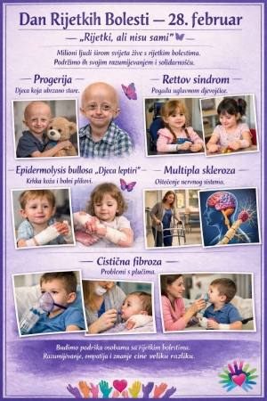 Heroji tihe borbe među nama: Dirljivo obilježen Međunarodni dan rijetkih bolesti u našoj školi!