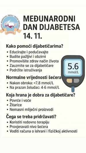 Svjetski dan dijabetesa – 14. novembar